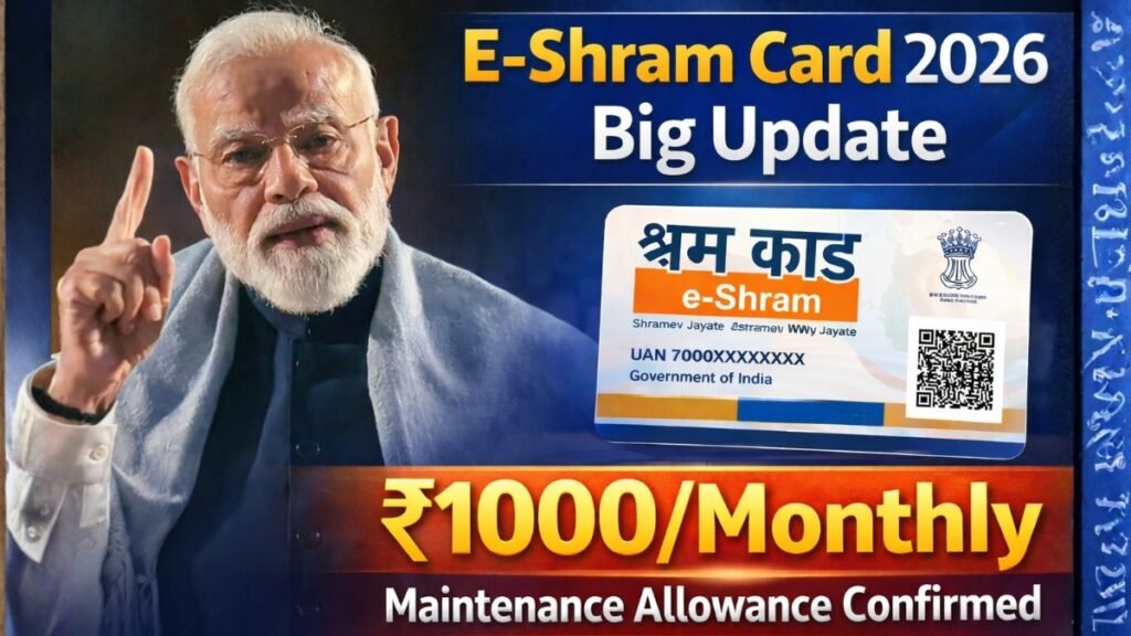 E-Shram Card 2026 Big Update